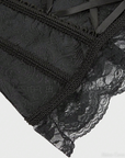 Black Lace Up Corset
