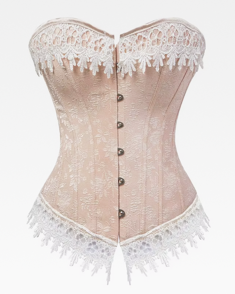 Beige Lace Corset
