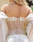 Beige Lace Corset