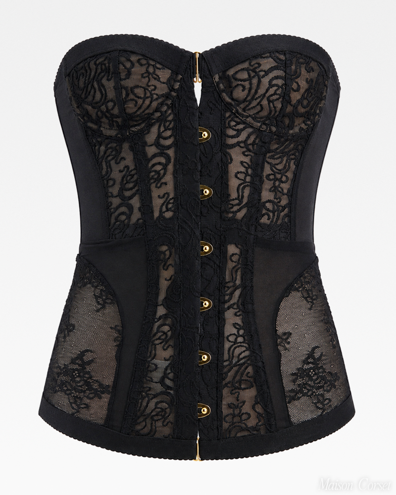 Black Lace Corset