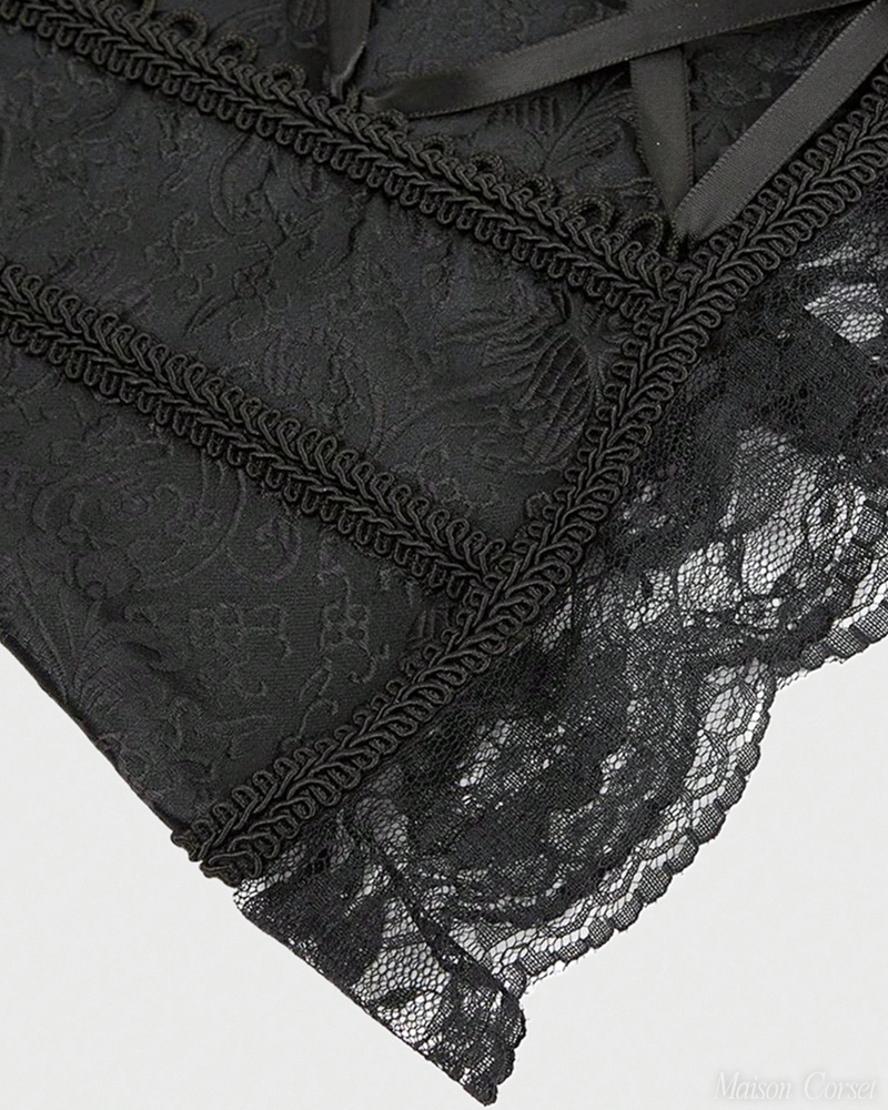 Black Lace Up Corset