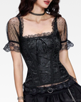 Black Lace Up Corset