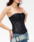 Black Sheer Lace Corset