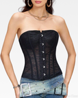 Black Sheer Lace Corset