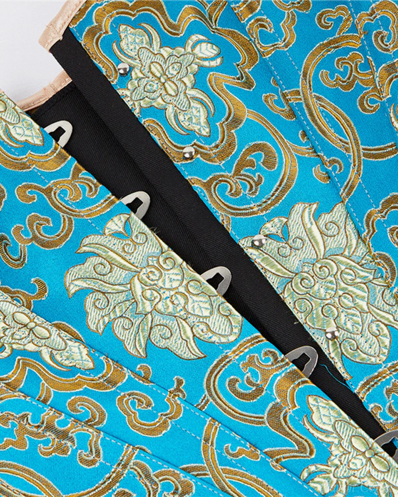 Blue And Gold Corset