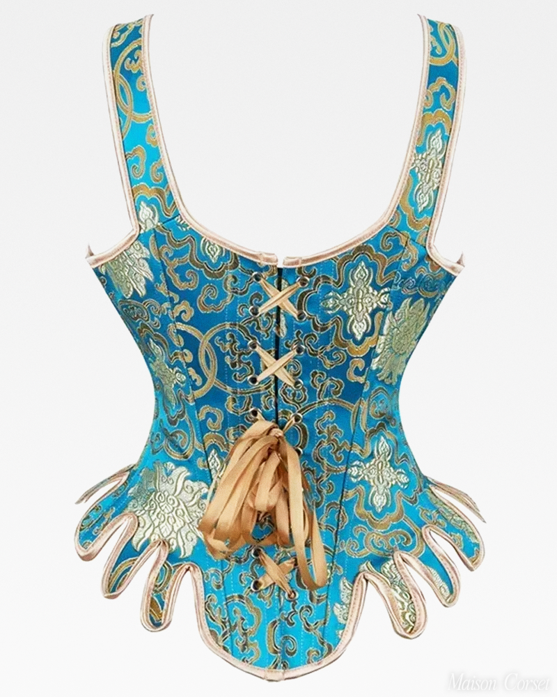 Blue And Gold Corset