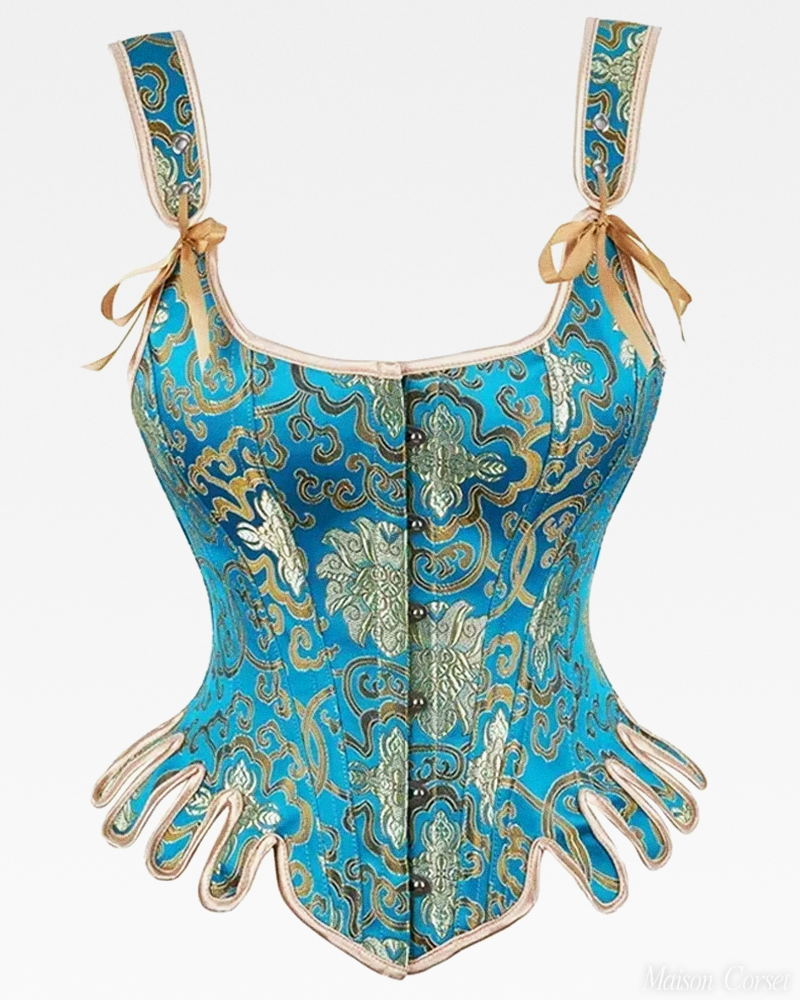 Blue And Gold Corset