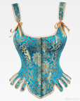 Blue And Gold Corset