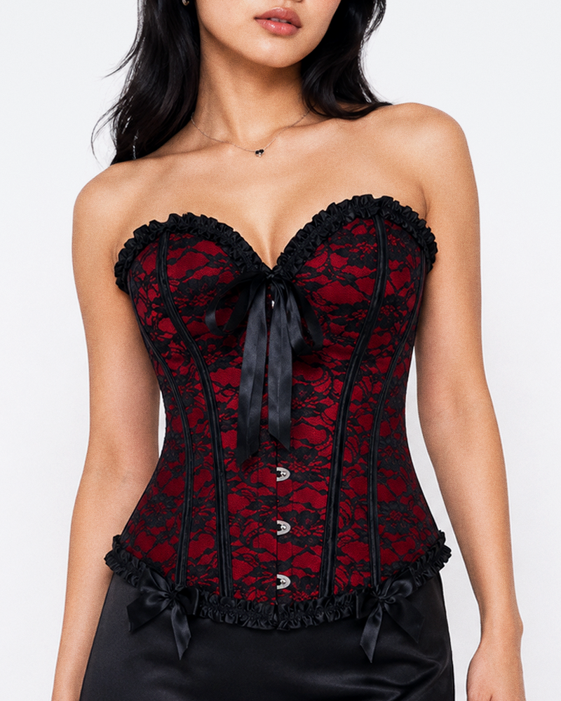 Black And Red Corset