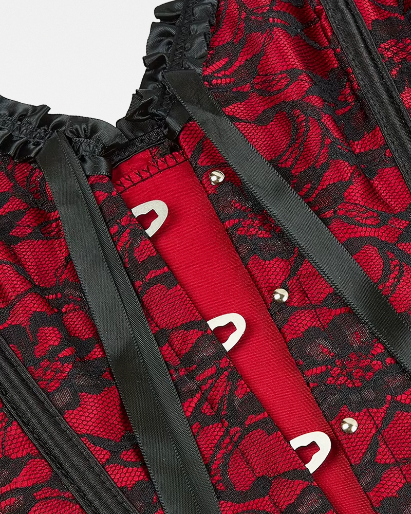Black And Red Corset