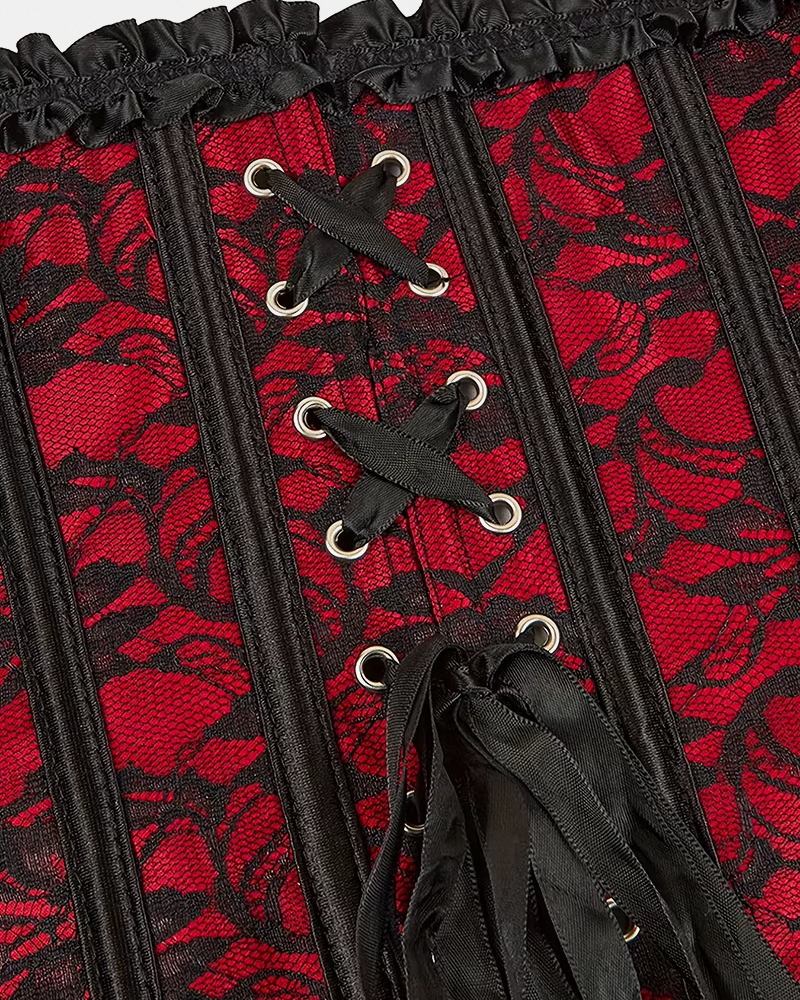 Black And Red Corset