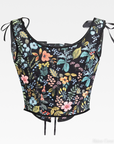 Floral Corset With Straps