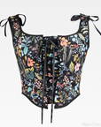 Floral Corset With Straps