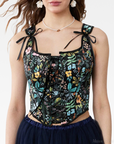 Floral Corset With Straps