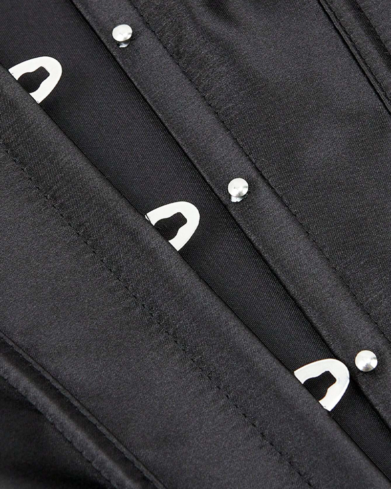 Simple Black Corset